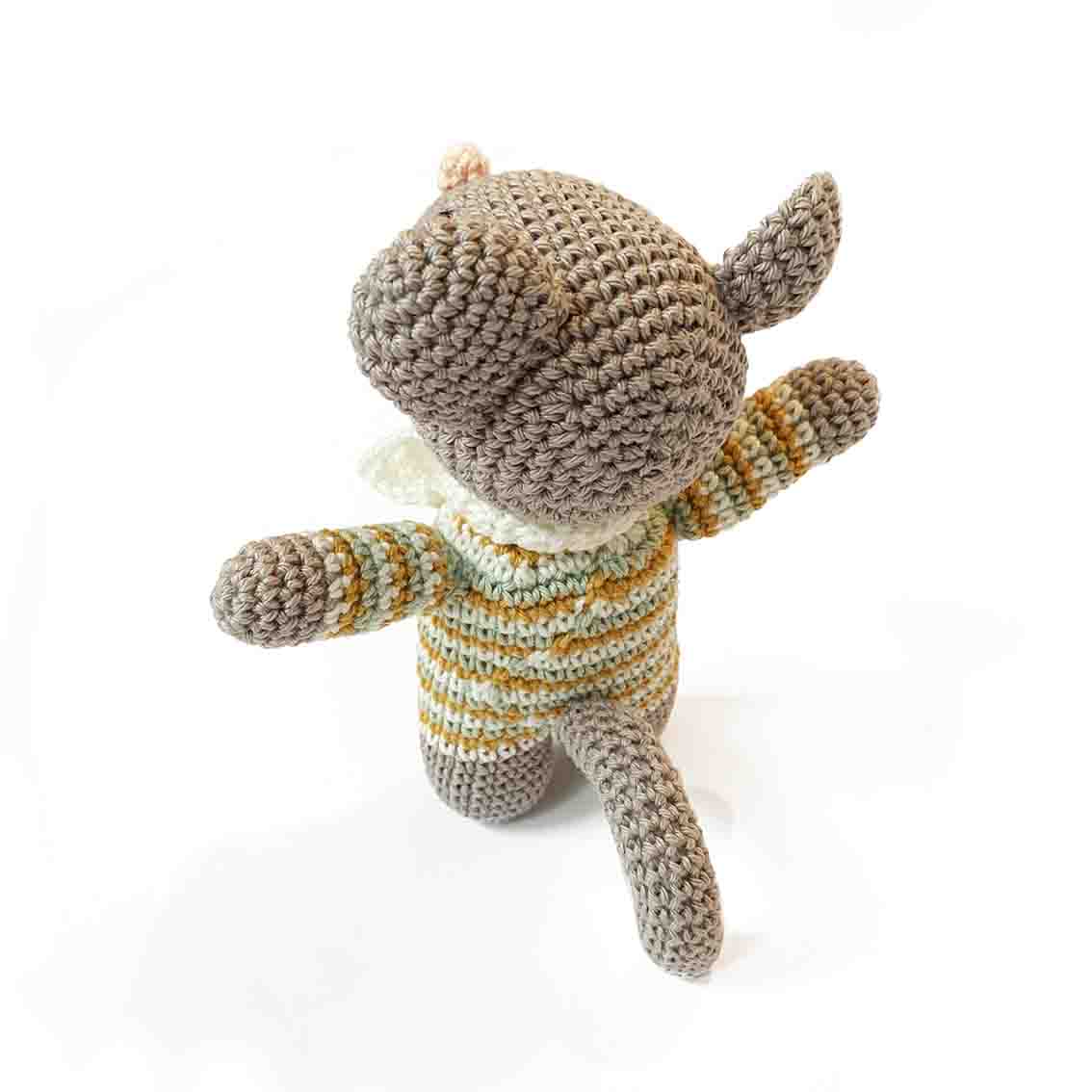 Gehaakte knuffel muis met sjaal - Afbeelding 2