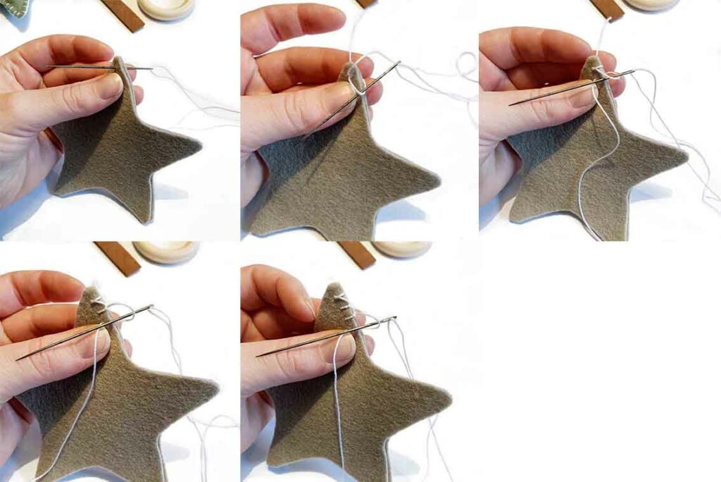 gehaakte wagenspanner met sterren